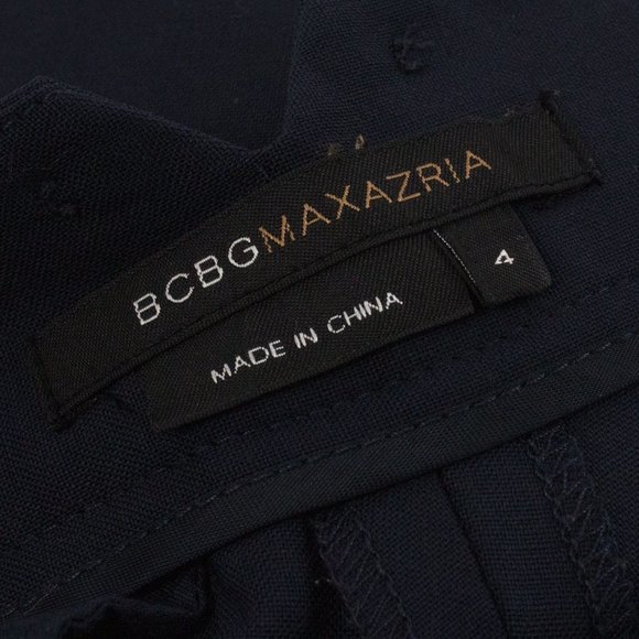BCBGMaxAzria 4 Wool Capri Cropped Pants Dark Blue - Picture 8 of 10
